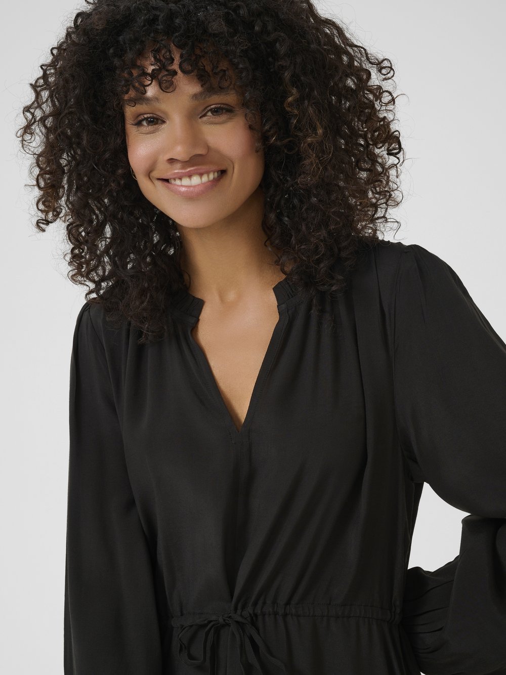 Thumbnail - Kaffe Kleid KAeverly Damen Viskose schwarz, 38