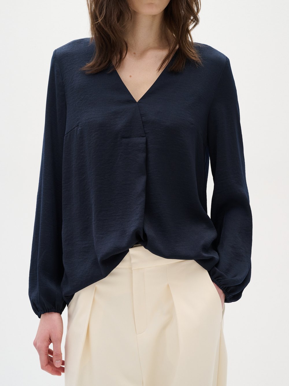 Inwear Langarm-Bluse RindaIW Damen blau, 40