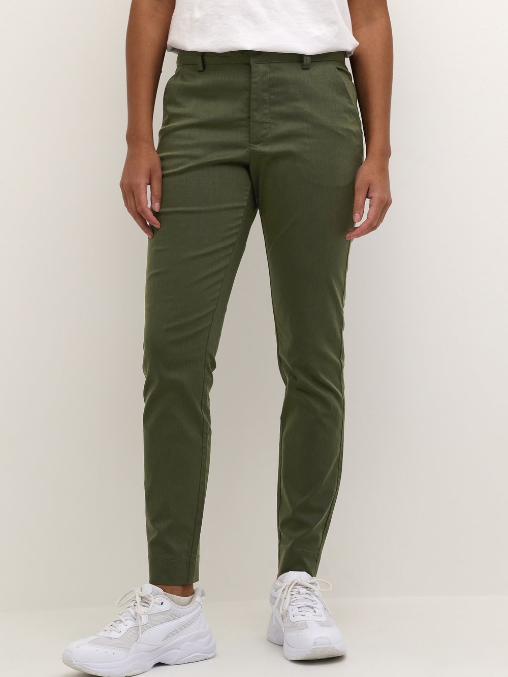 Kaffe Damen Grün Chinohose 7/8 Lea - Bild 5