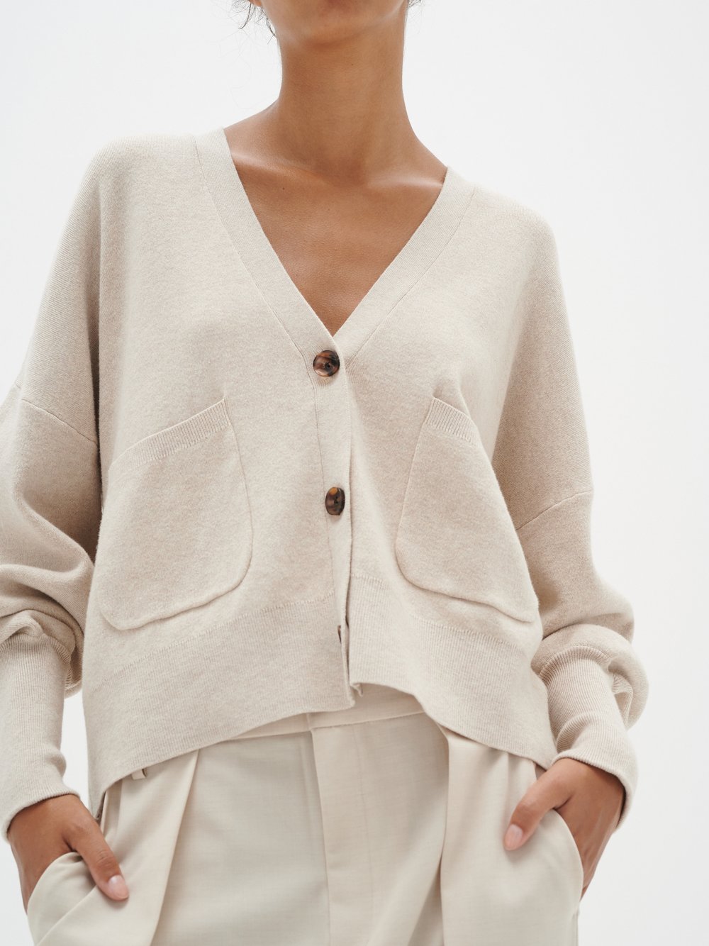 Inwear Strickjacke TenleyIW Damen Baumwolle beige, L/XL