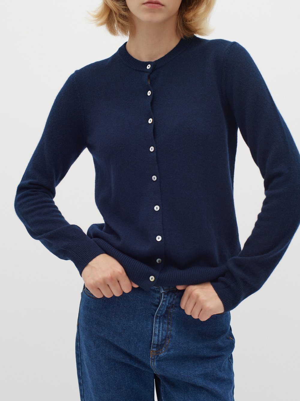 Inwear Strickjacke LukkaIW Damen Cashmere blau, S/M