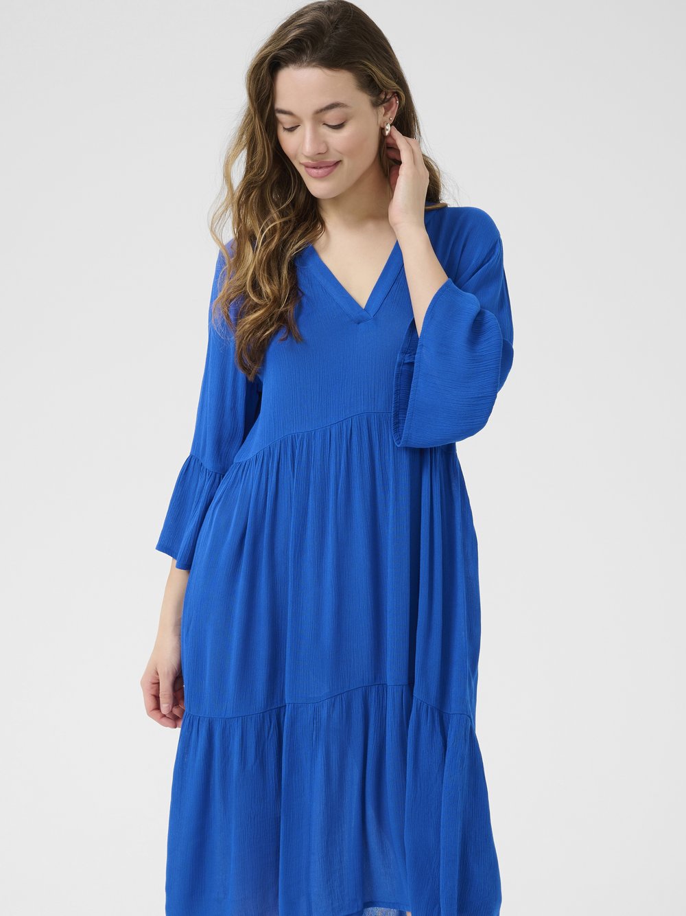 Kaffe Kleid KAmarianah Damen Viskose blau, 38