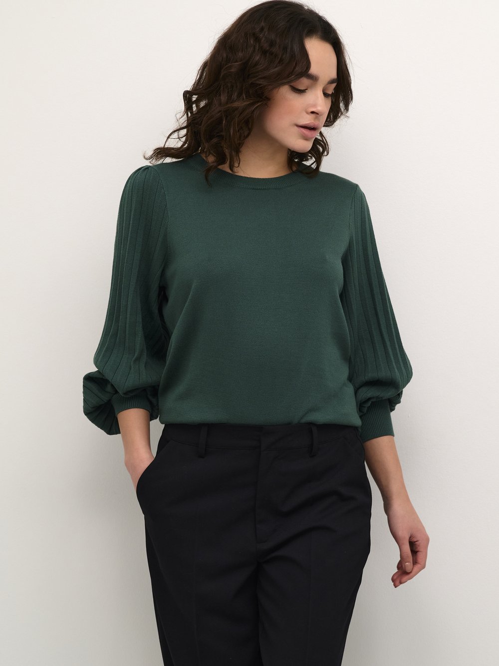 Kaffe, Damen, Pullover, Lone, Grün, (XS) - Bild 5