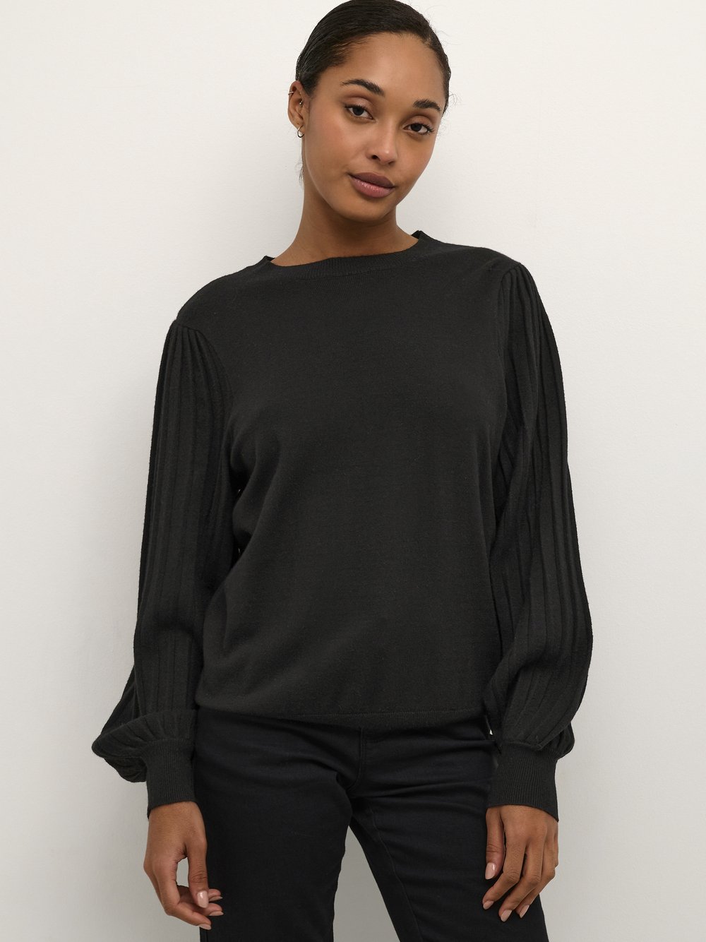 Kaffe , Damen, Strickwaren, Schwarzk, 2XL - Bild 6