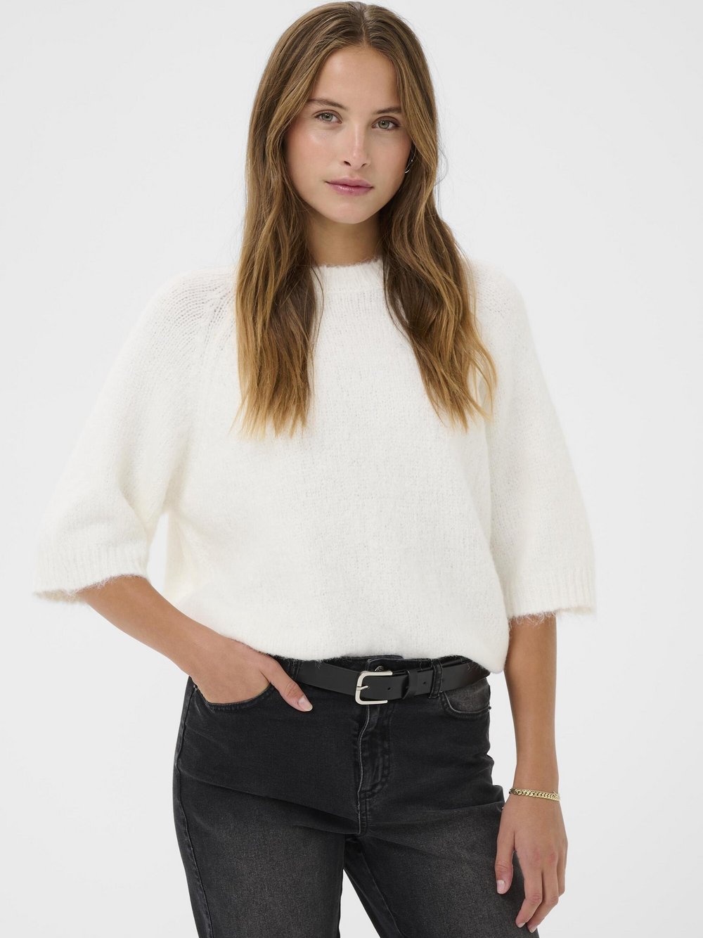 Thumbnail - Kaffe Strickpullover KAemilie Damen weiß, L