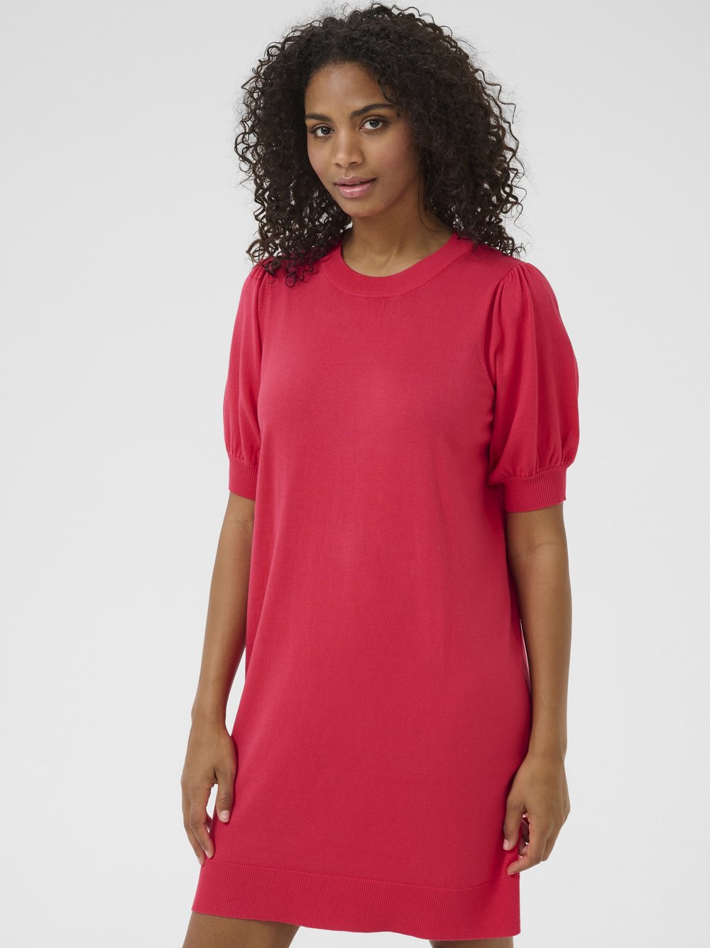 Kaffe Damen Rosa Strickkleid, Lizza - Bild 3