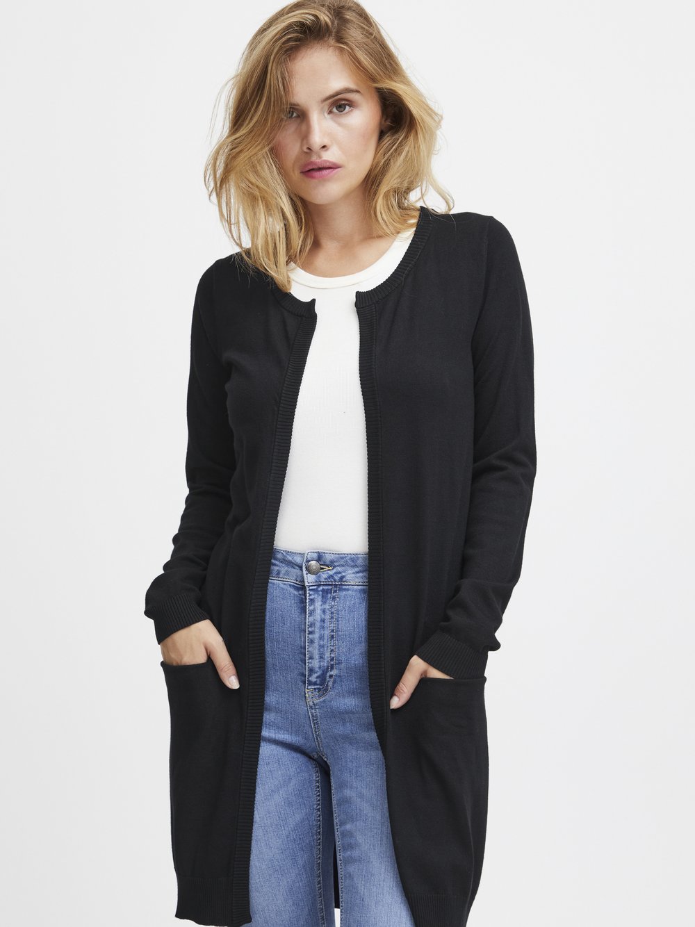 Pulz Jeans Damen Schwarz Strickjacke "Damen Strickjacke Pzsara" erhältlich in Größe XS von Baur - Bild 4