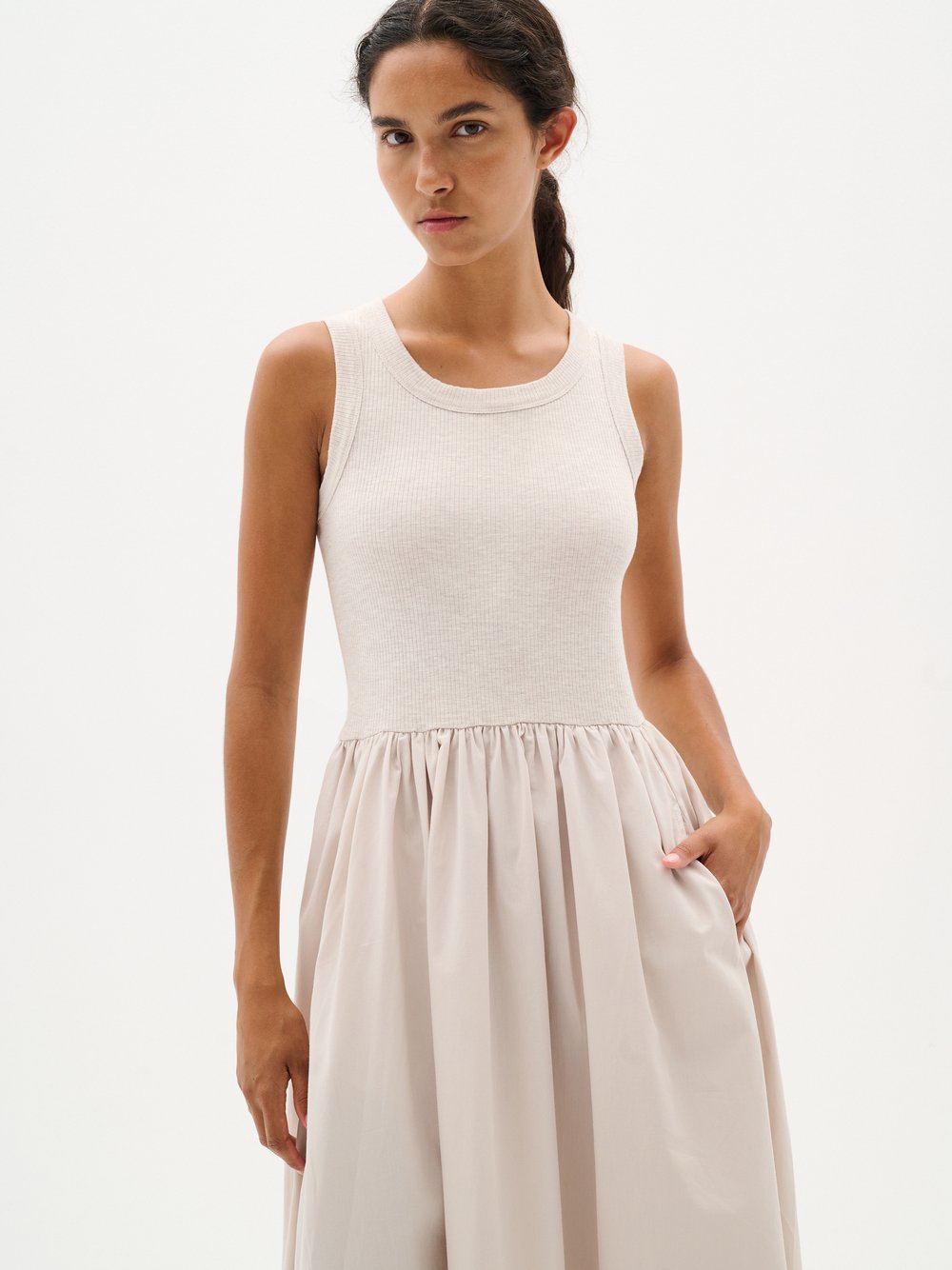 Inwear Kleid DagnamaIW Damen Baumwolle beige, L