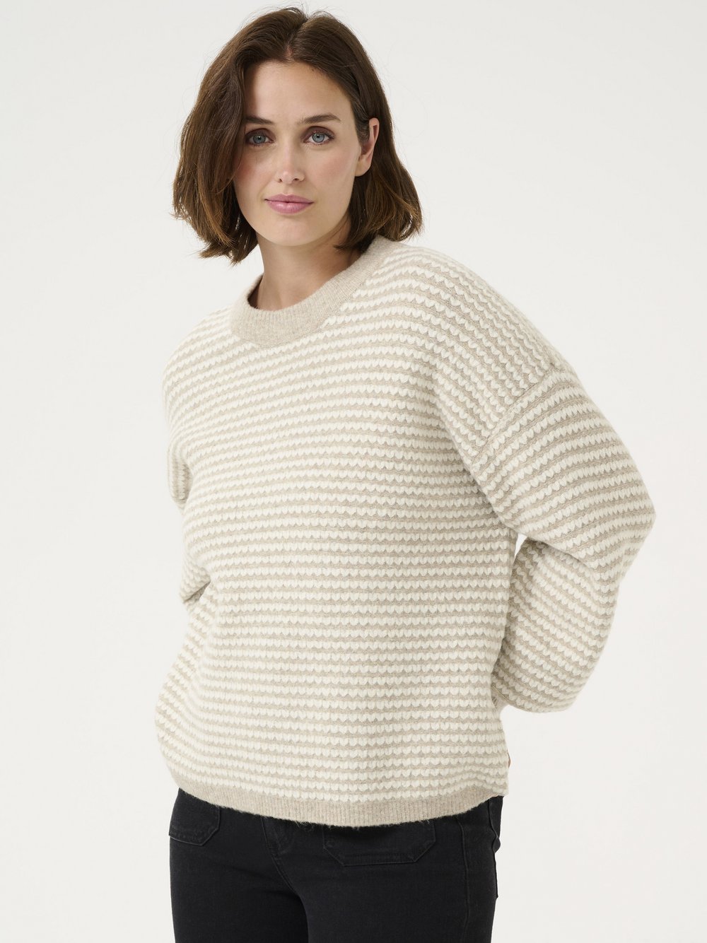 Kaffe Damen Beige Pullover Ellery - Bild 4