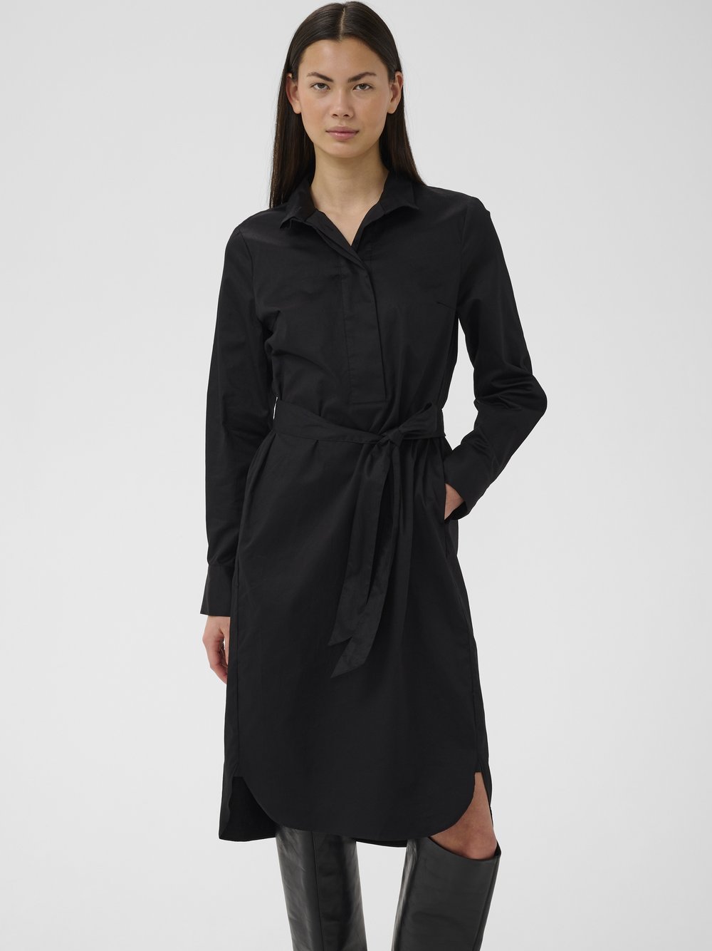 Inwear Kleid KeiserIW Damen Baumwolle schwarz, 40