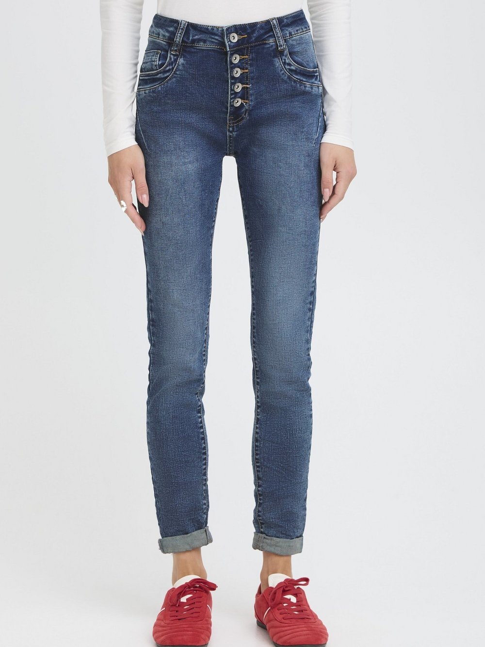 Thumbnail - B.Young Jeans BXKAILY Damen Baumwolle blau, 42