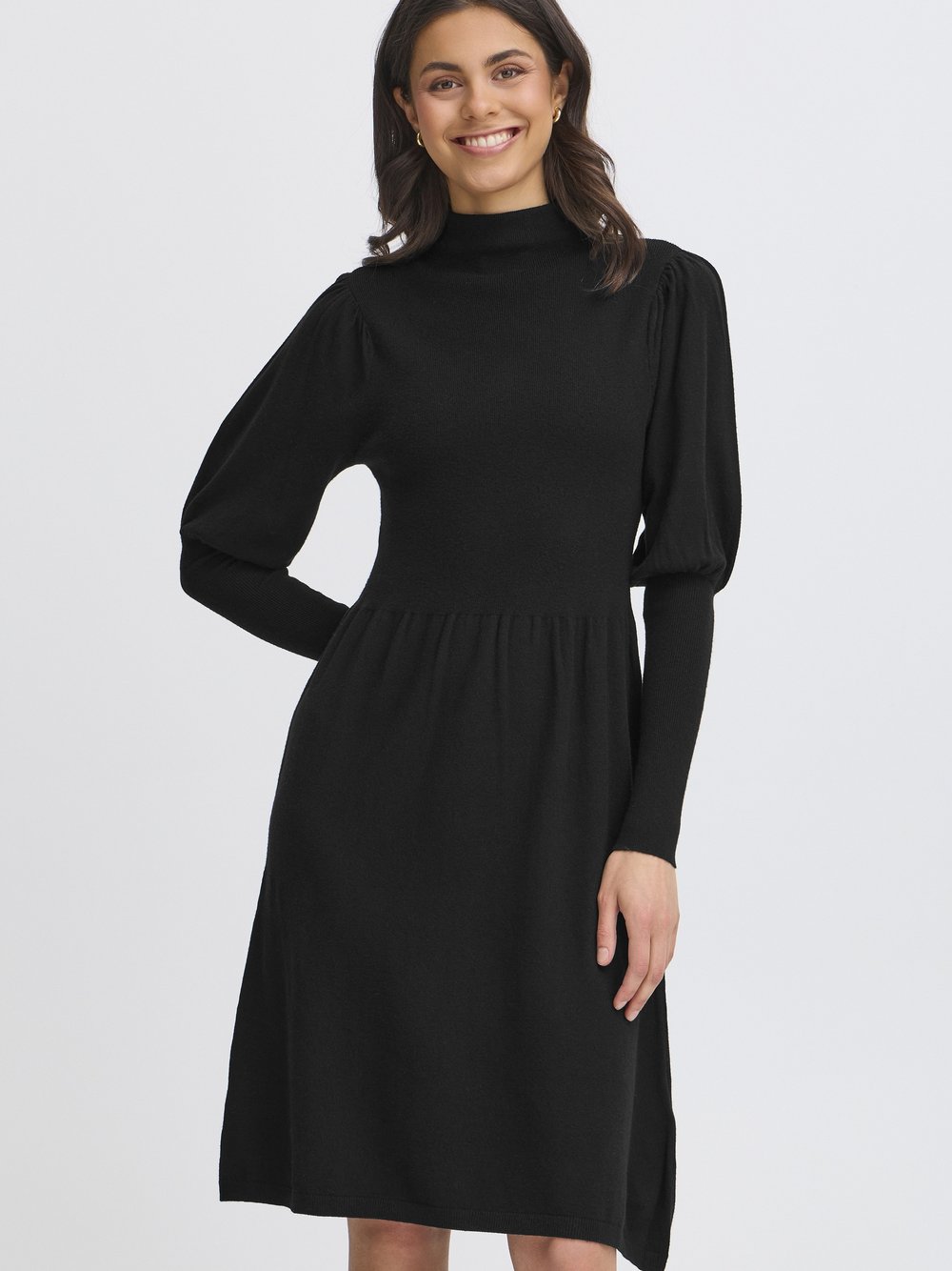 fransa Kleid FRDEDINA Damen Viskose schwarz, XL