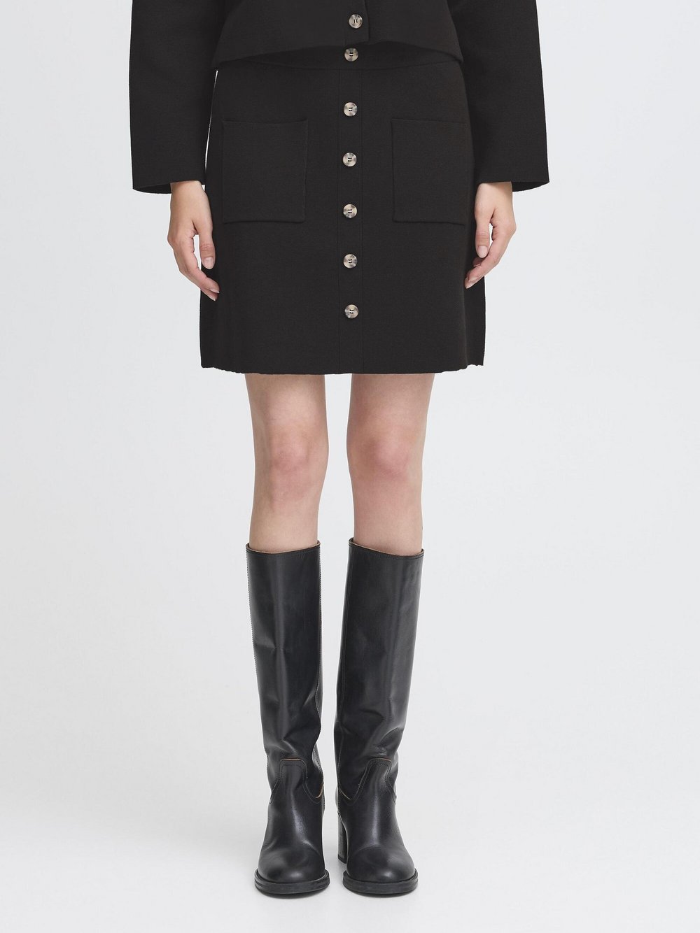 Thumbnail - Ichi Rock IHKETTY Damen Baumwolle schwarz, L