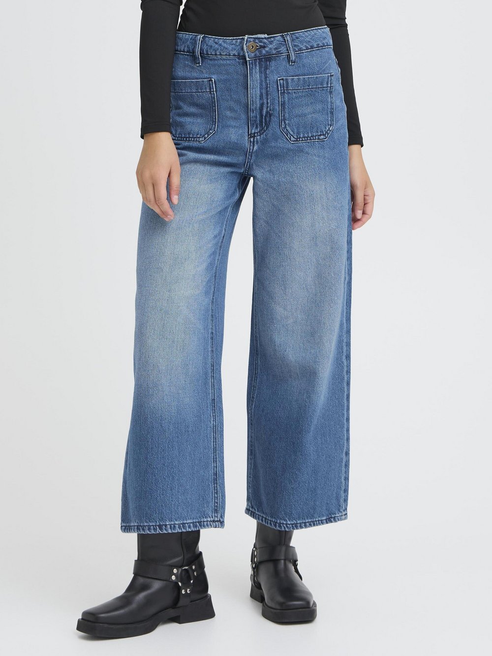 Thumbnail - Ichi Hose IHPAMMY Damen Baumwolle blau, 30