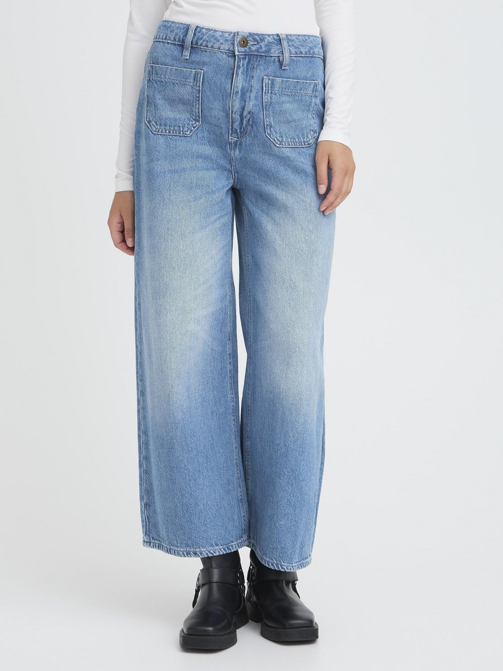 Thumbnail - Ichi Hose IHPAMMY Damen Baumwolle blau, 33