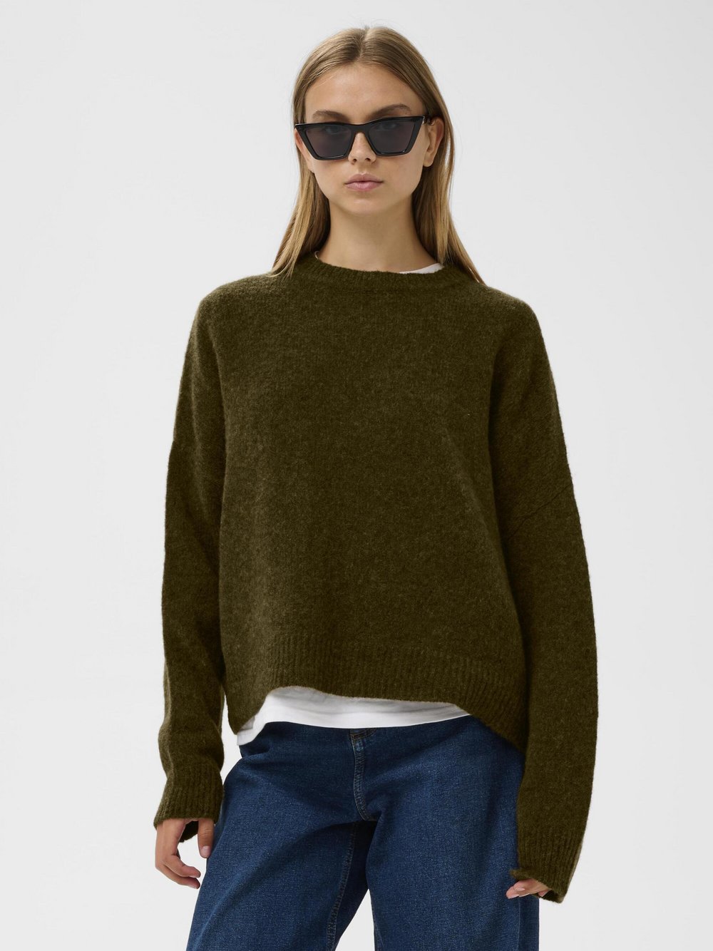 Inwear Strickpullover TeresaIW Damen Wolle grün, L