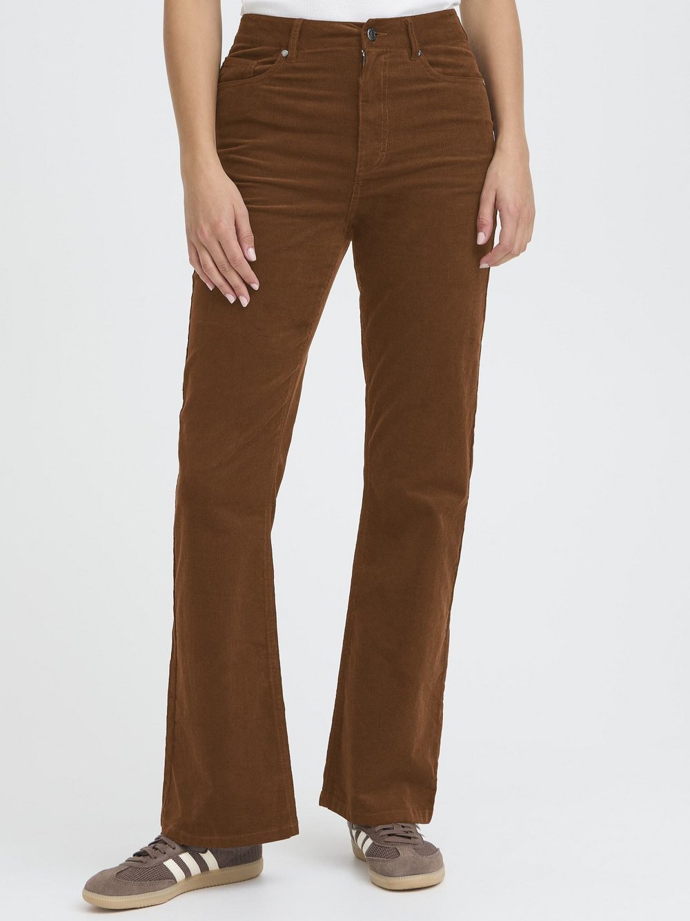 Thumbnail - PULZ Jeans Hose PZSALLY Damen Baumwolle braun, 38