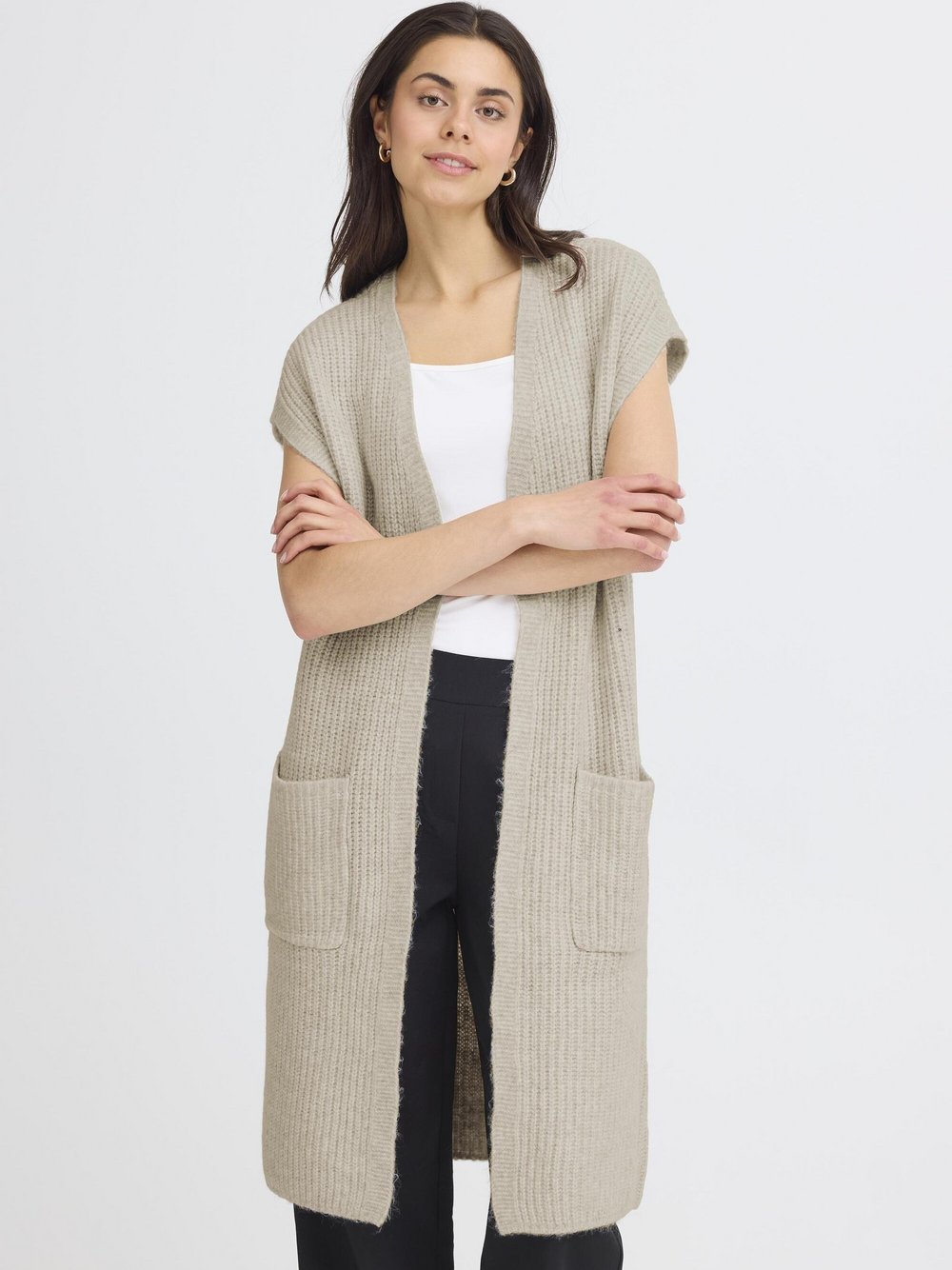 Thumbnail - fransa Weste FRBEVERLY Damen Viskose beige, M