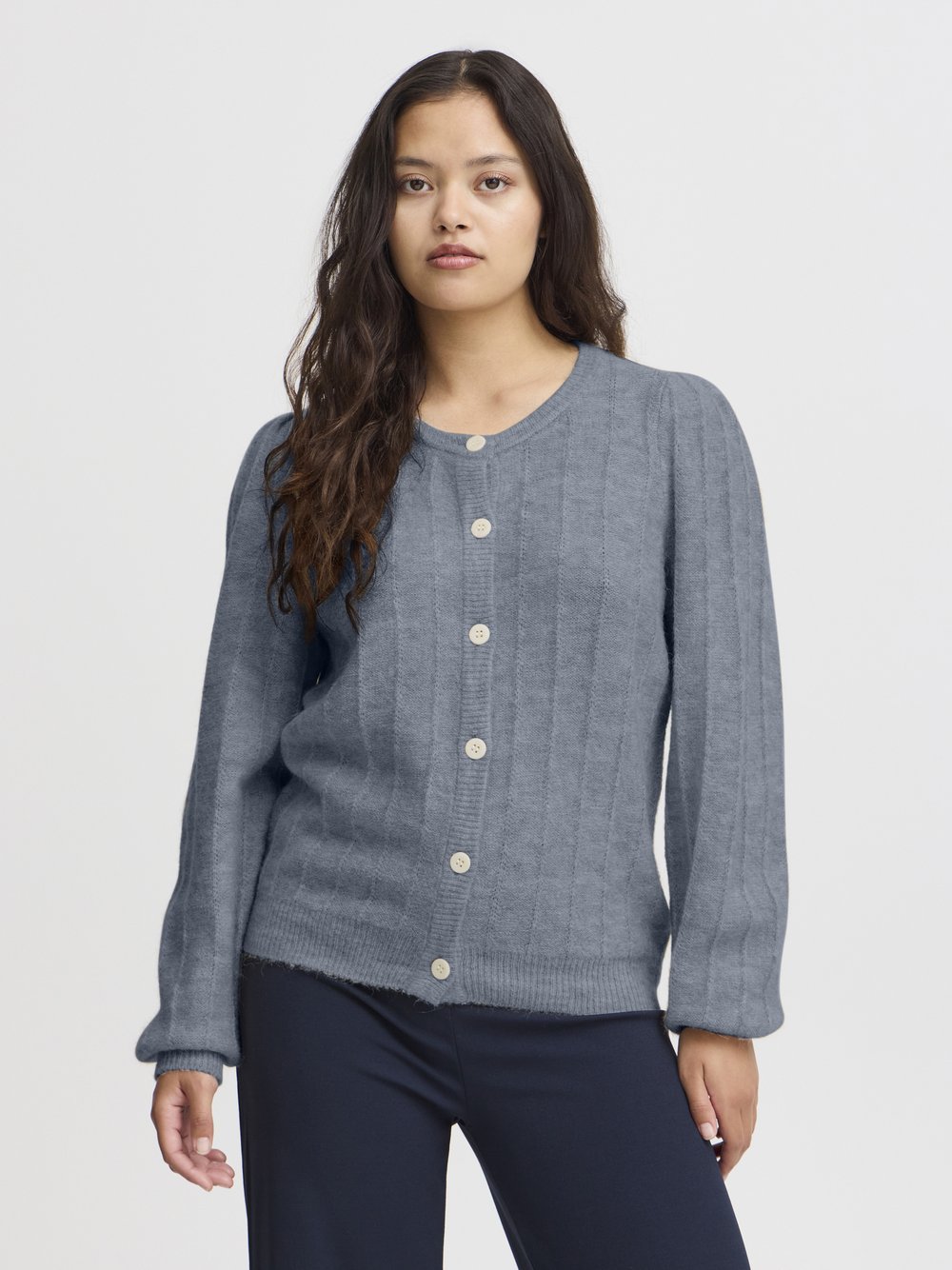 Ichi , Damen, Strickwaren, Blau, M - Bild 7