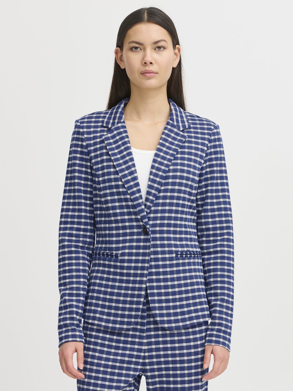 Thumbnail - Ichi Blazer IHKATE Damen blau kariert, M