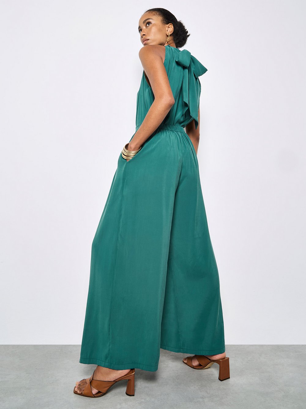 VAN GRAAF Apricot Damen Blau Hose Viskose Größe 38