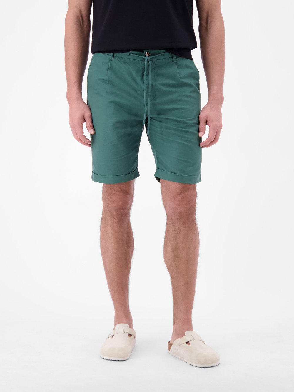 Thumbnail - LERROS Chinoshorts Herren Baumwolle grün, 30