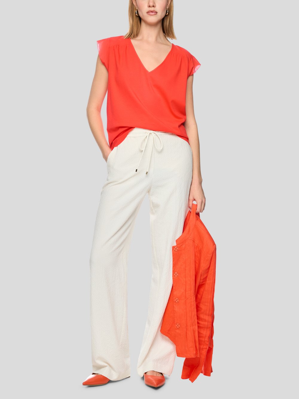 Thumbnail - Marc Cain Top Damen Baumwolle rot, 40