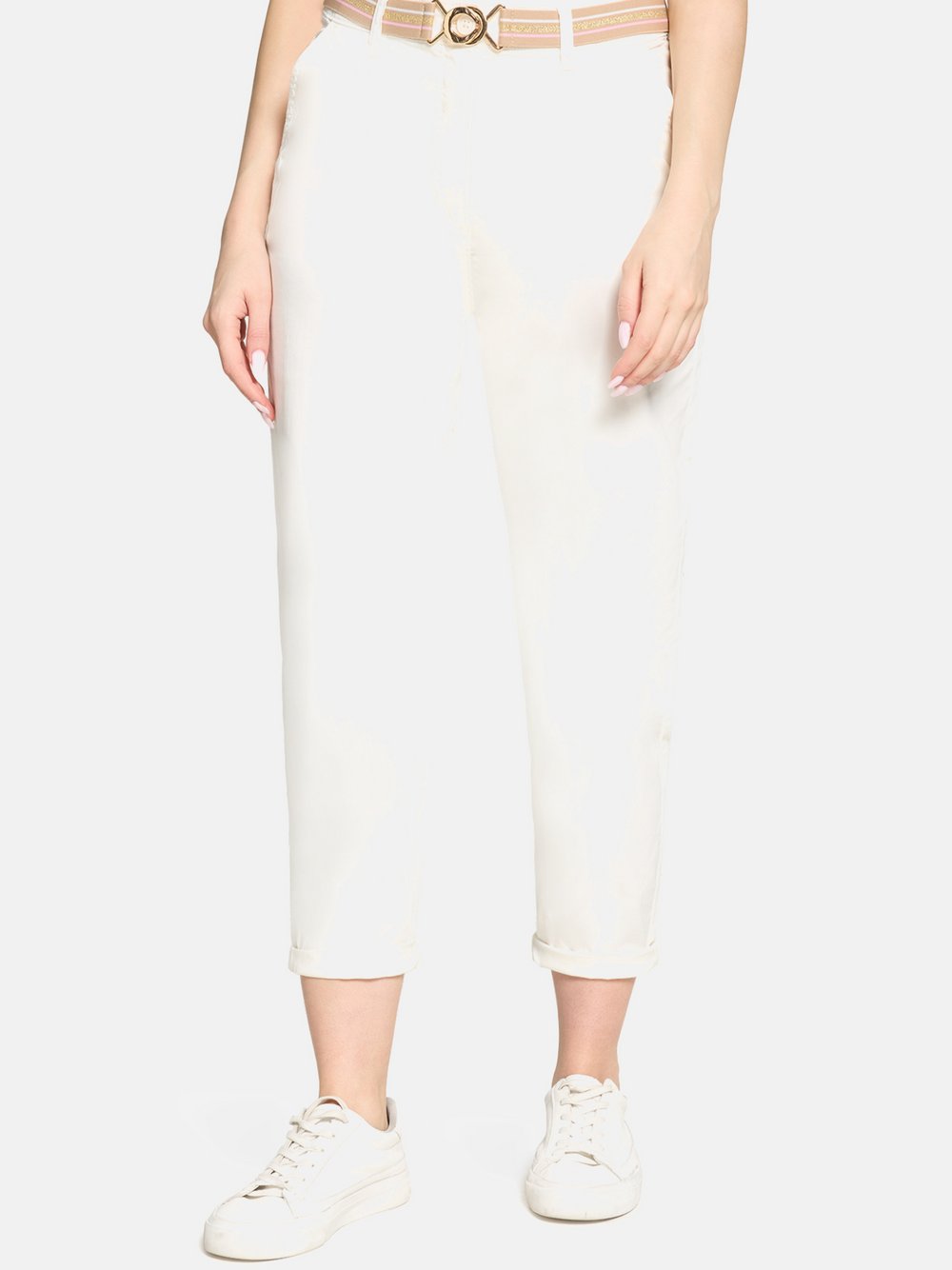 Betty Barclay Casual-Hose Damen Baumwolle weiß, 36