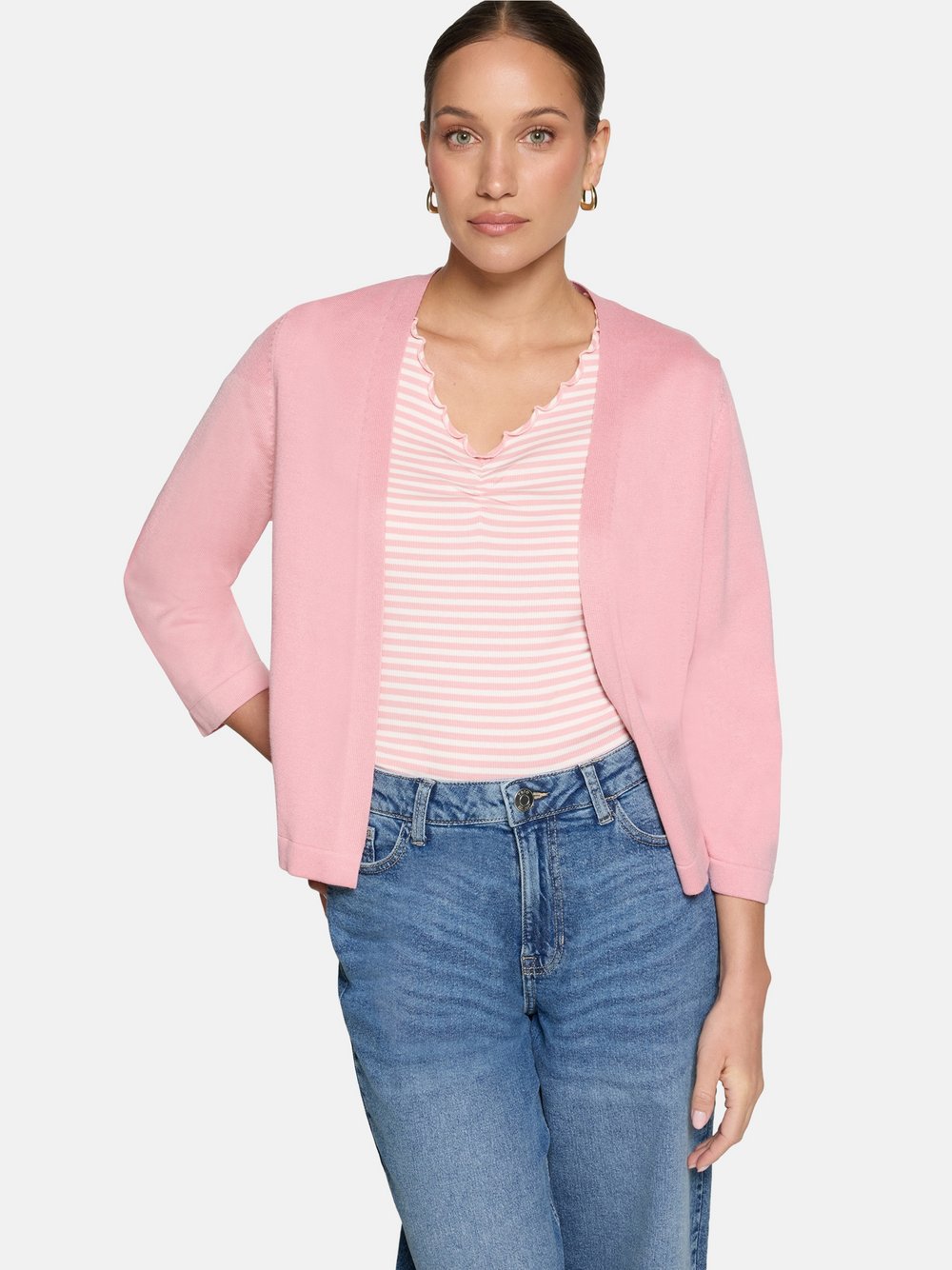 zero Feinstrickjacke Damen Viskose rosa, 38