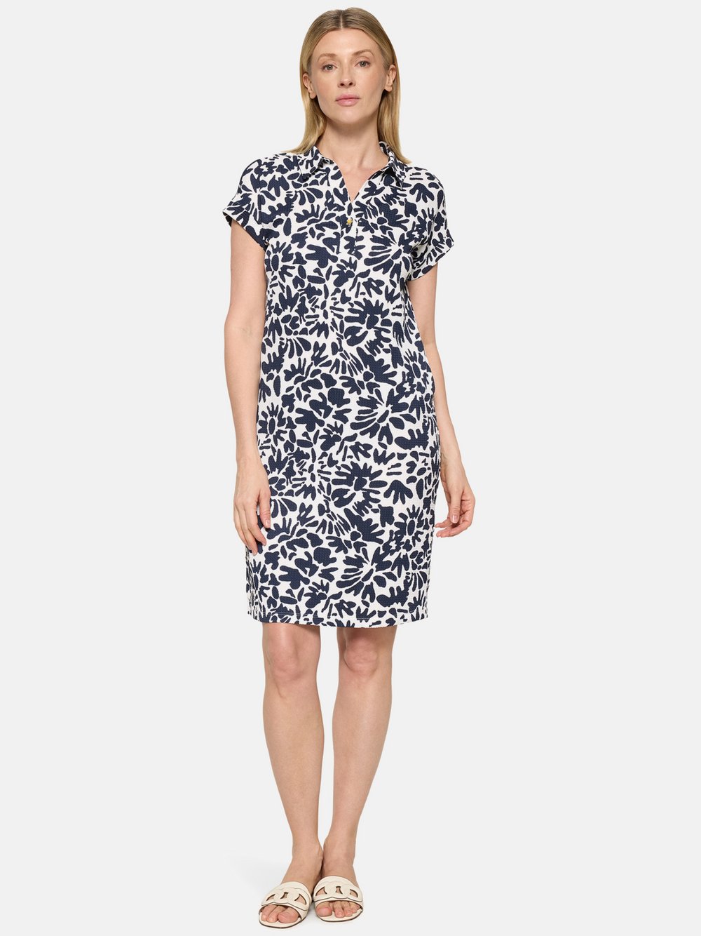 Cartoon Casual-Kleid Damen mehrfarbig gemustert, 42