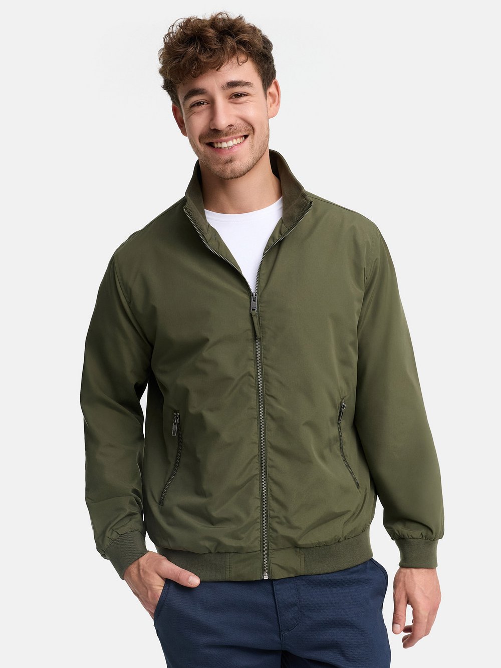VAN GRAAF Indicode Herren Khaki Übergangsjacke Grün, Extra Groß