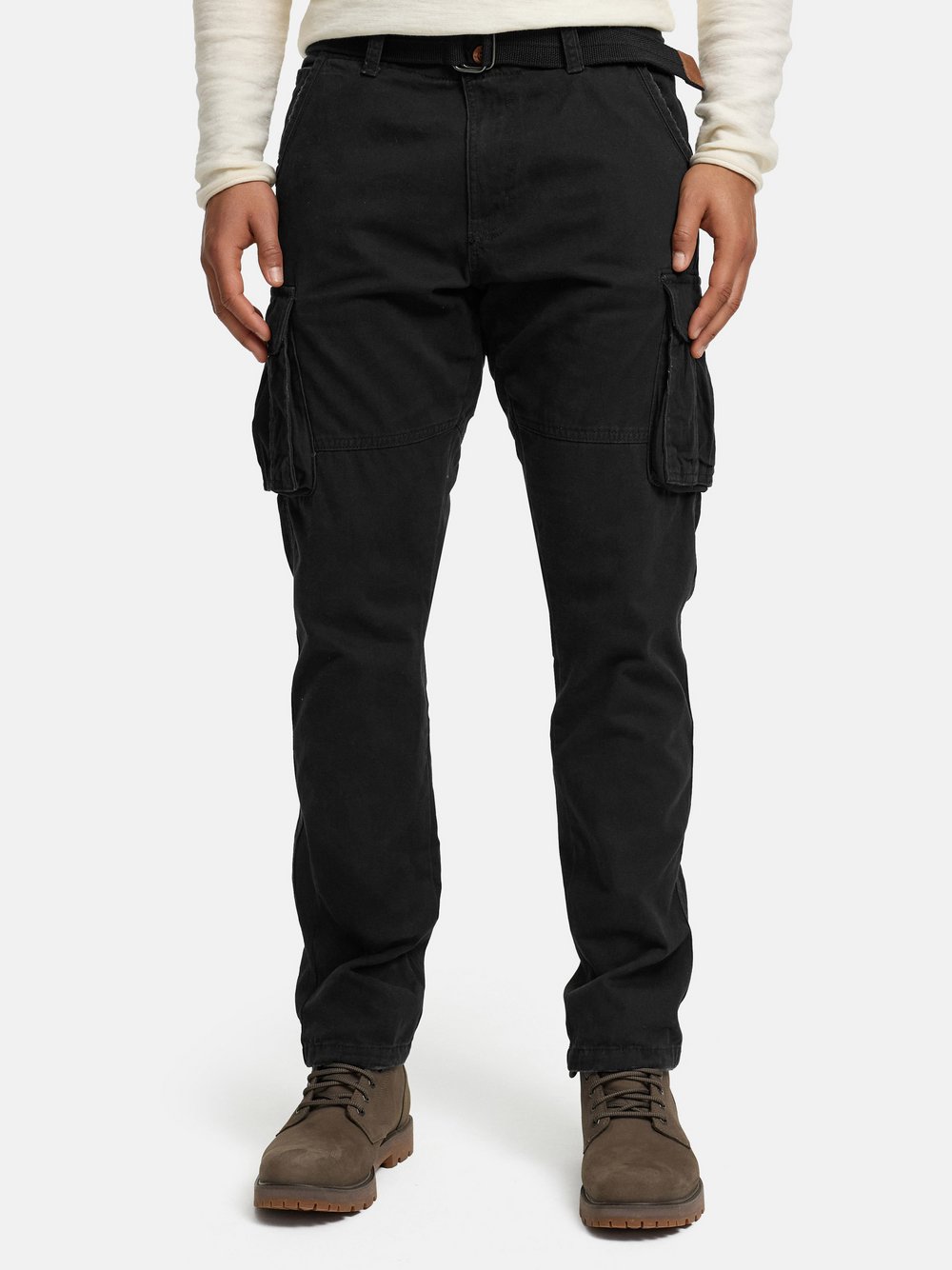 VAN GRAAF Indicode Herren Schwarz Cargohose Baumwolle Xxl