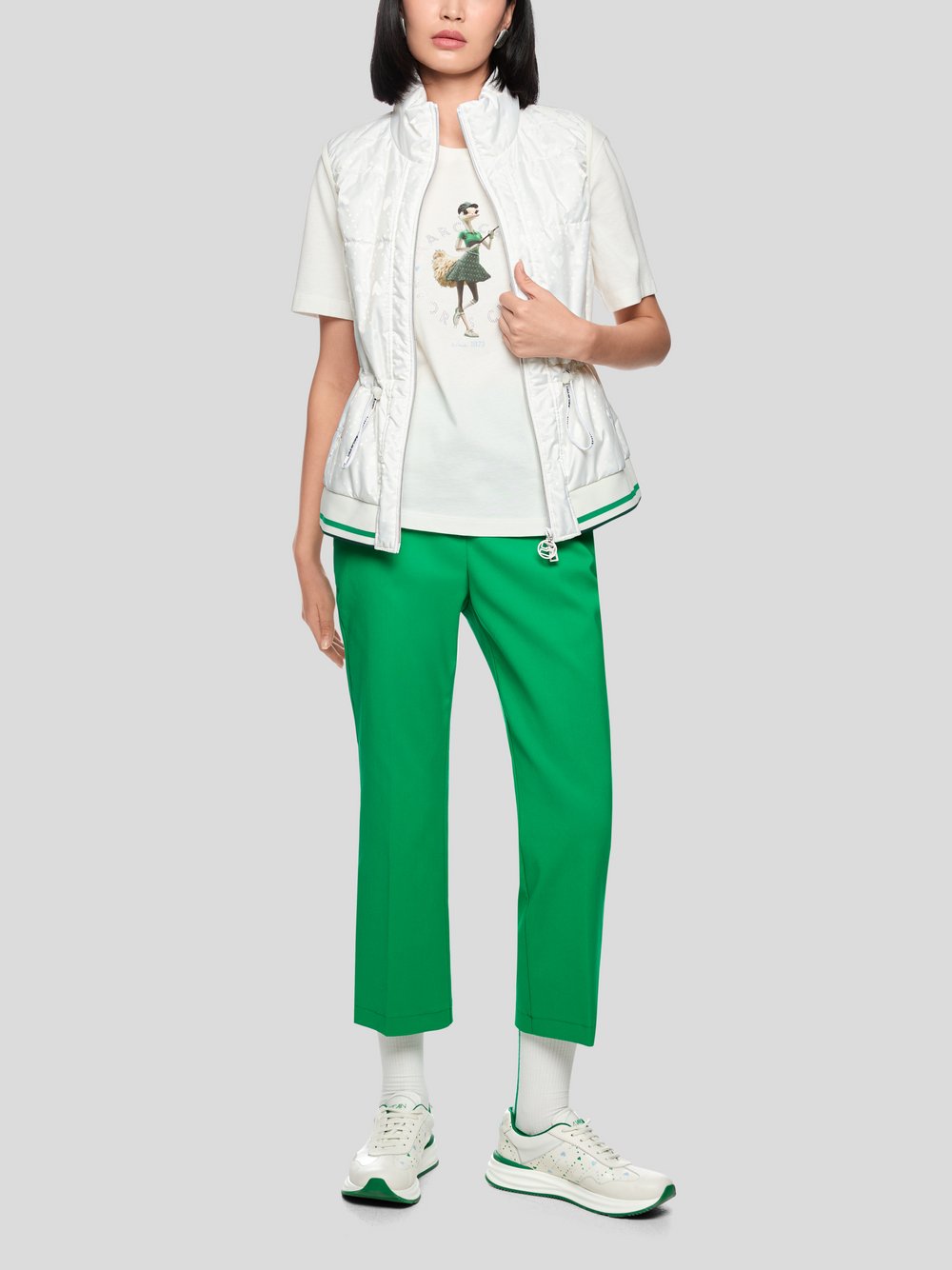 Marc Cain Weste Damen Polyamid weiß, 34