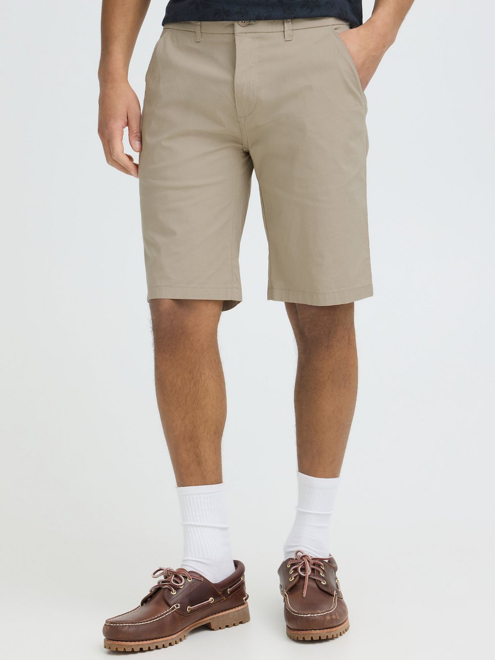 VAN GRAAF Blend Herren Beige Chinoshorts Baumwolle Mittel