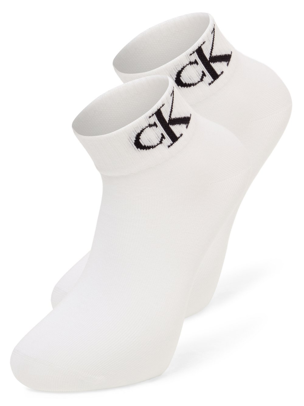 VAN GRAAF Calvin Klein Damen Weiß Sneakersocken Im 2Er-Pack Baumwolle Größe 35-38 - Bild 3