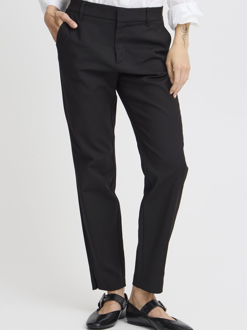 Pulz Jeans Damen Schwarz Skinny Hose Bindy - Bild 4