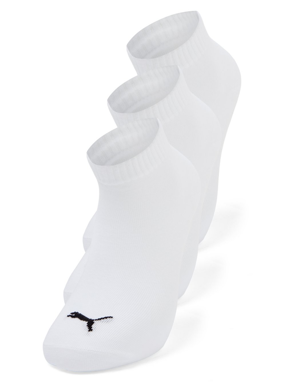 Puma Herren Socken Unisex Quarter Plain 3P White - Gr. - 36.5 - Bild 10