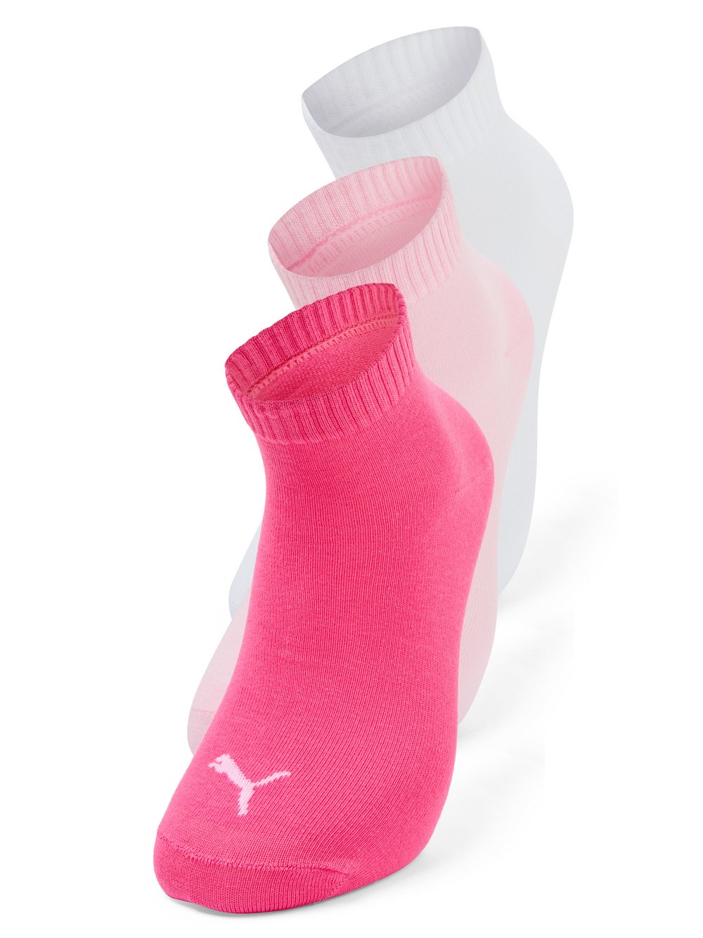 PUMA Quarter Socks Unisex (3-Pack), Clothing, Pink Lady, 39-42 - Bild 4