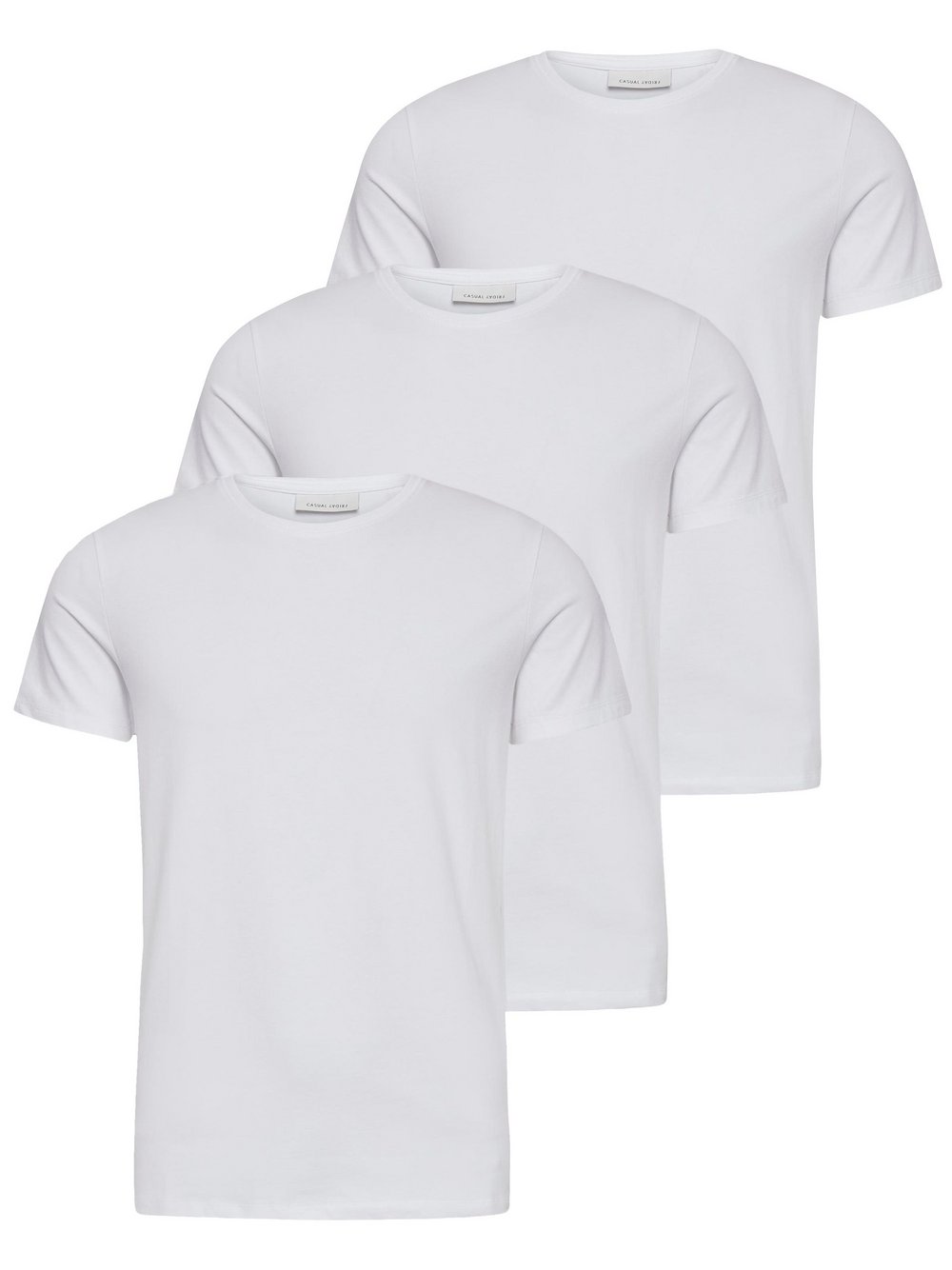 Casual Friday Herren Blanc T-Shirt Davide (X3) - Bild 2