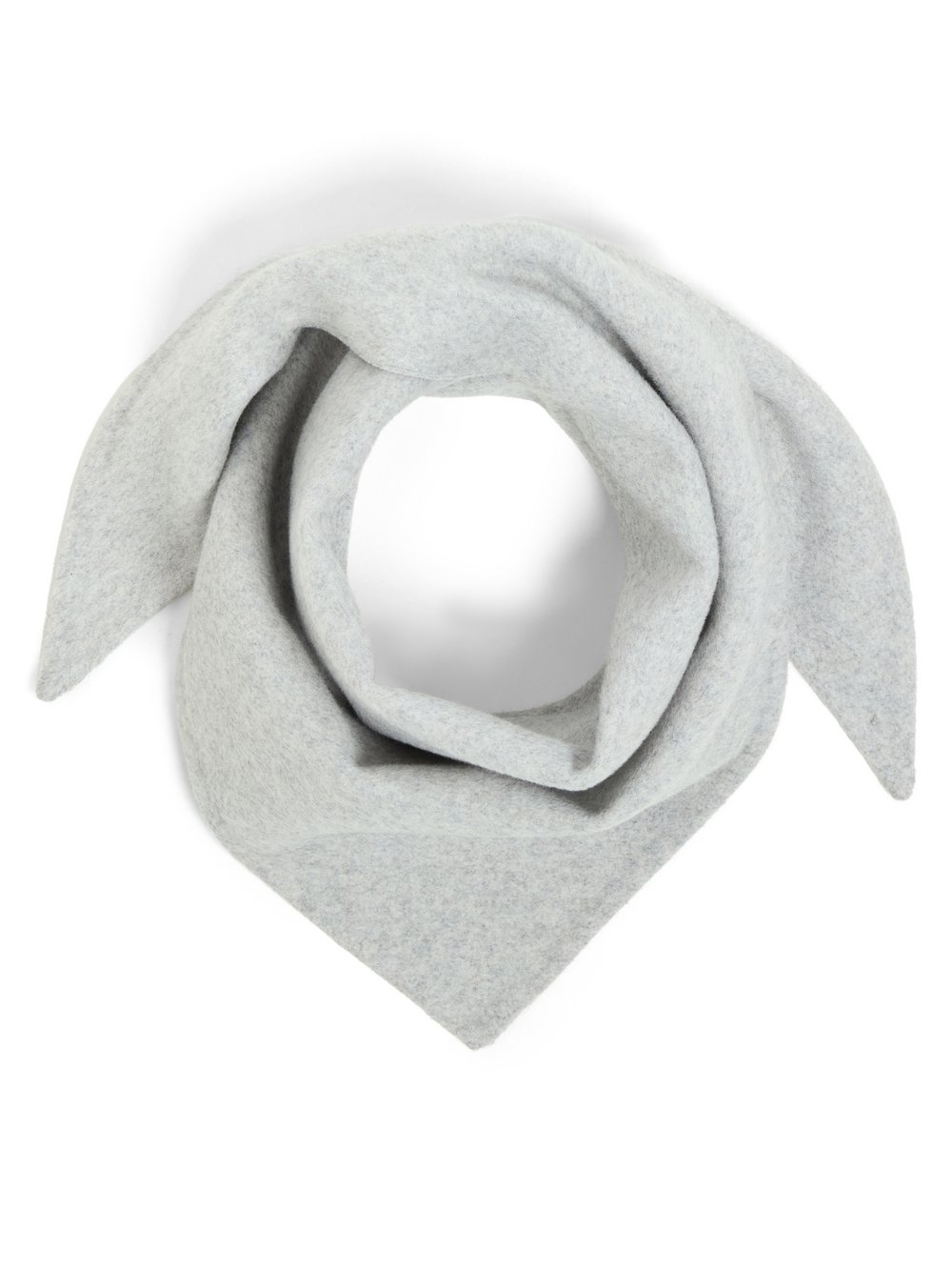 VAN GRAAF Opus Damen Hellgrau Dreiecksschal Mit Wollanteil Wolle Grau, One Size