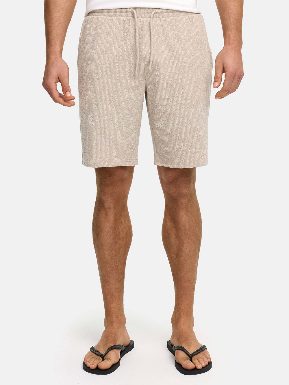 VAN GRAAF Indicode Herren Taupe Shorts Blau, Groß