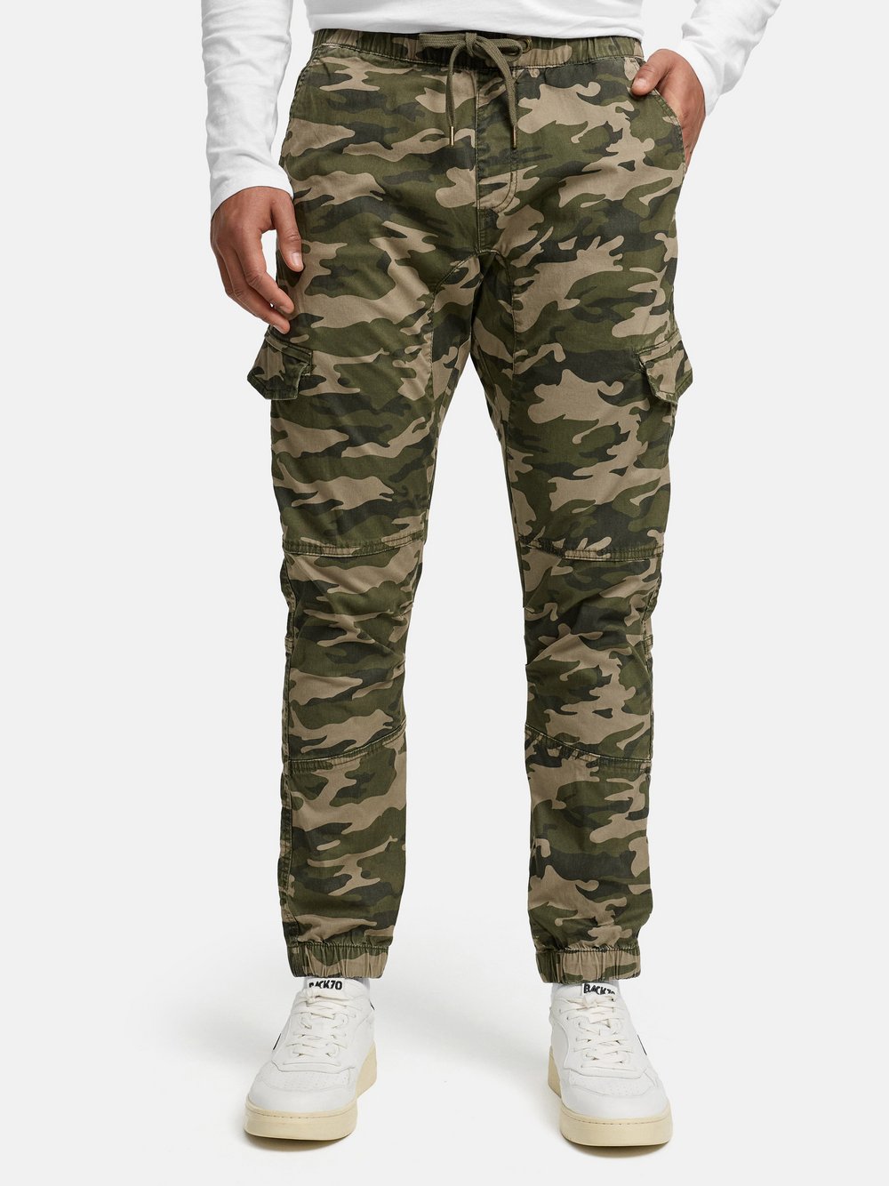 VAN GRAAF Indicode Herren Khaki Cargohose Baumwolle Mehrfarbig, Xxl