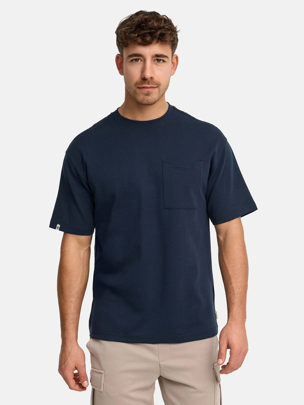 VAN GRAAF Indicode Herren Marine T-Shirt Jersey Blau, Groß