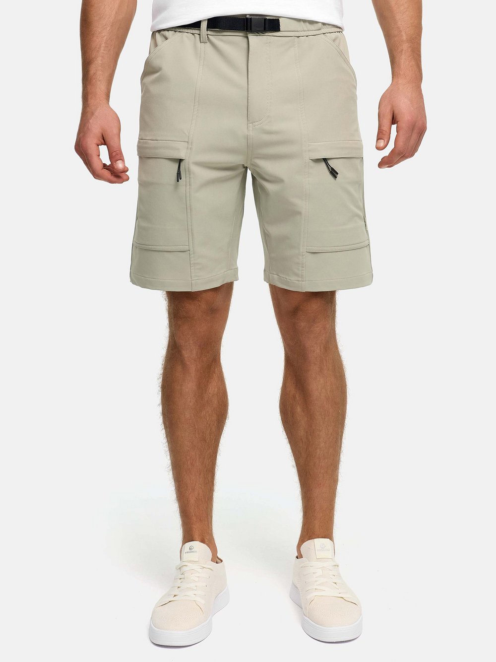 VAN GRAAF Indicode Herren Beige Shorts Cargo Extra Groß