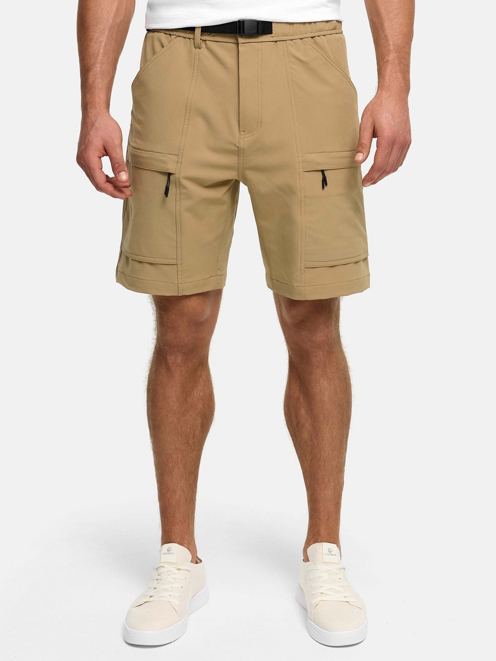 VAN GRAAF Indicode Herren Beige Shorts Cargo Klein