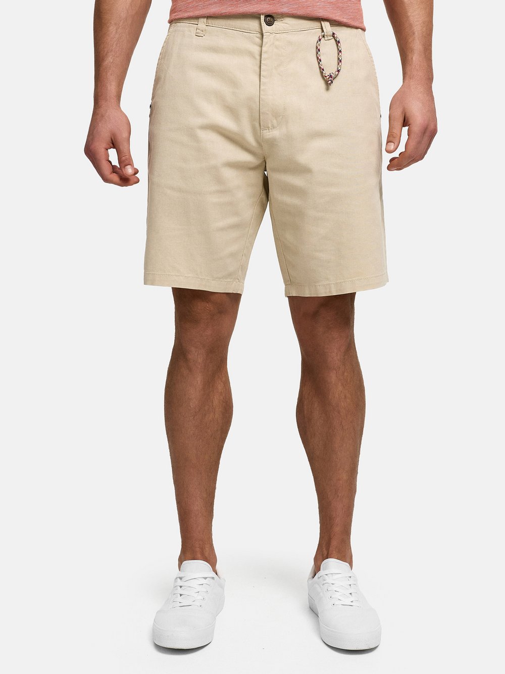 VAN GRAAF Indicode Herren Beige Shorts Chino Baumwolle Klein