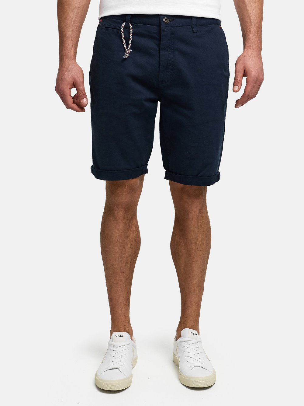 VAN GRAAF Indicode Herren Blau Shorts Chino Baumwolle Klein