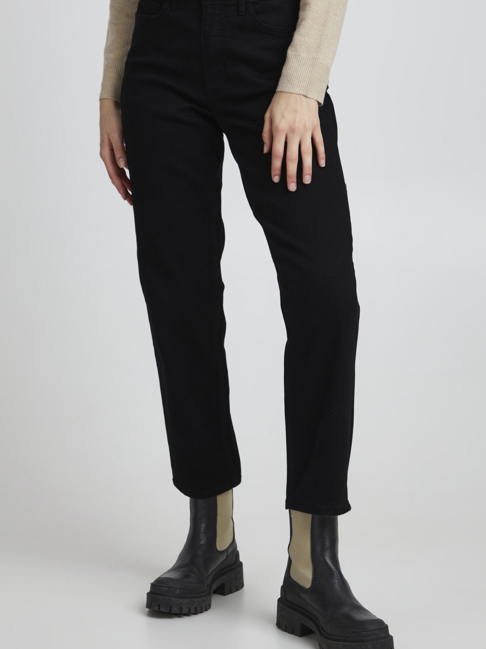 Ichi Damen Schwarz Jeans Twiggy - Bild 2