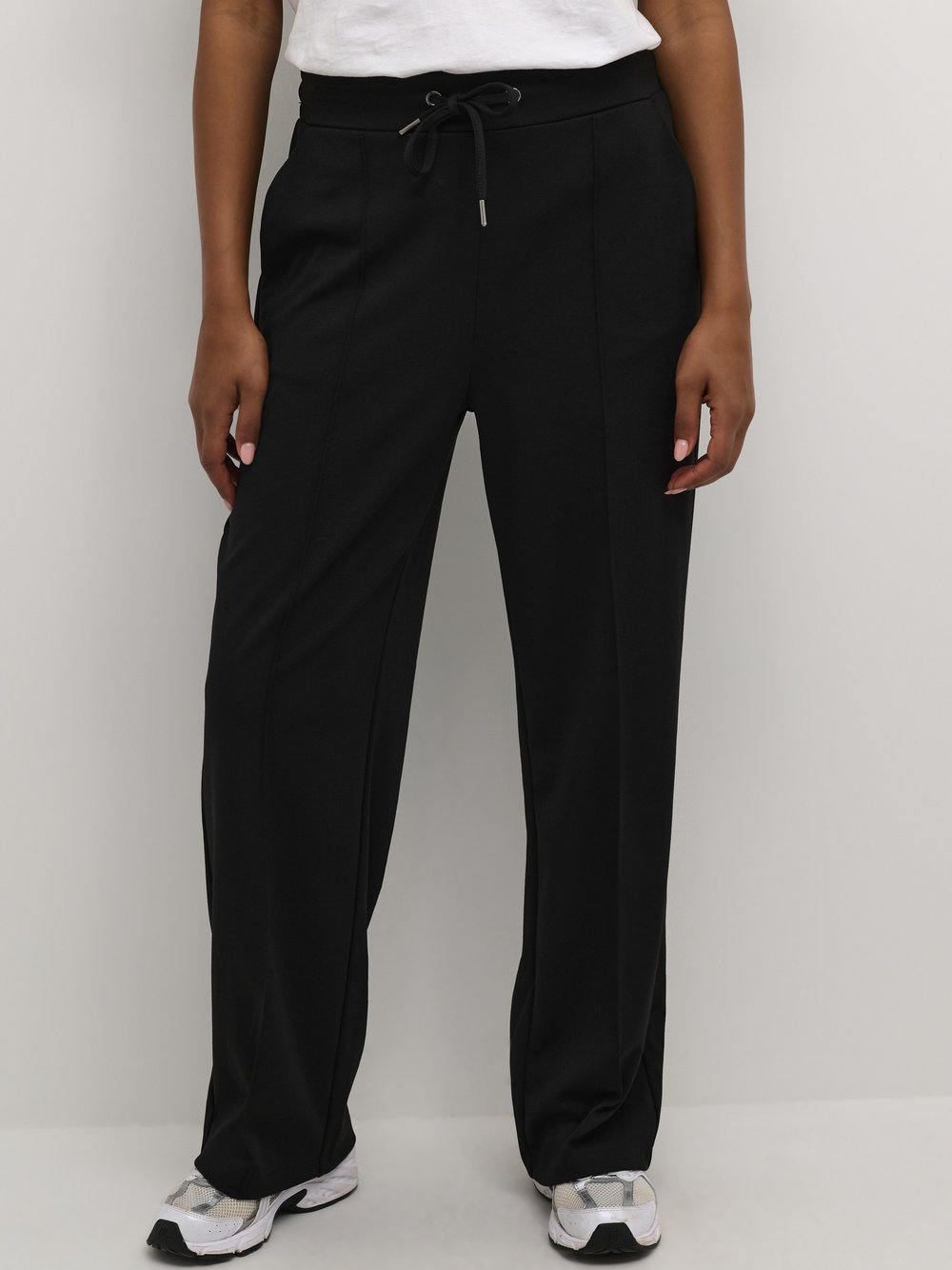 Kaffe Damen Schwarz Gerade Geschnittene Hose Jenny - Bild 3