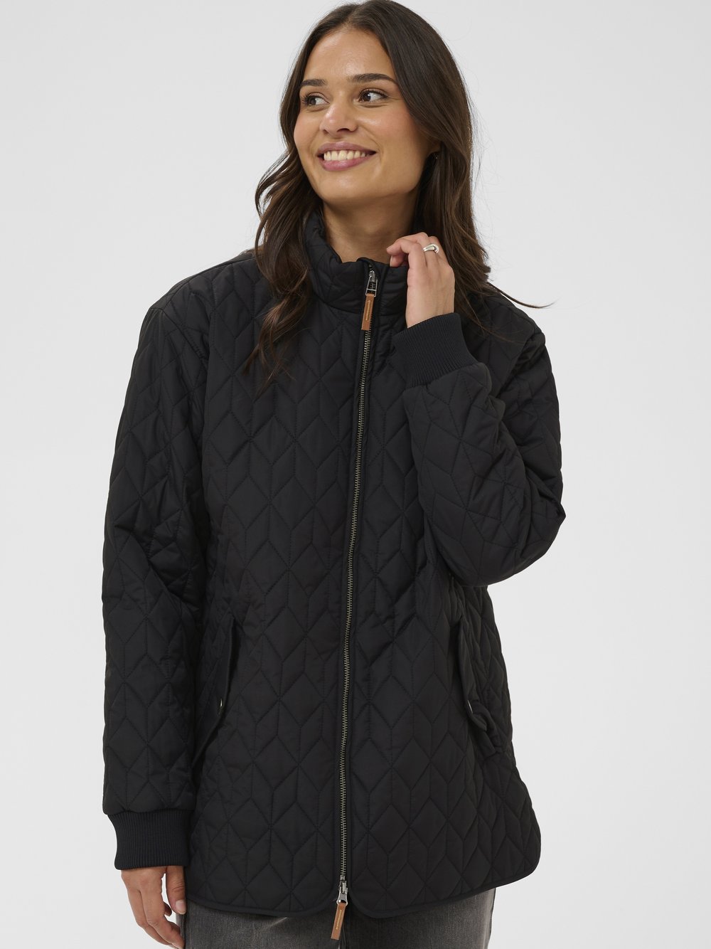 Kaffe Damen Schwarz Deep Wintermantel "Damen Jacke Kaleila" erhältlich in Größe 34/36/38/40/42/44/46 von Baur - Bild 3